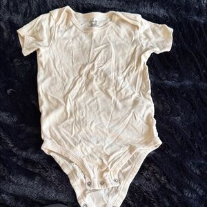 Carter's Cream Short Sleeve Bodysuit